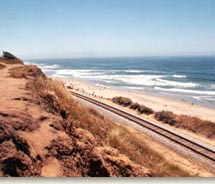 New holiday-themed rail excursions will take place along the Santa Cruz coastline. // (c) 2012 Santa Cruz County Regional Transportation Commission